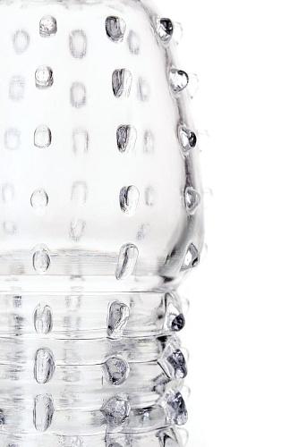 Прозрачная закрытая насадка на пенис A-toys TOYFA 768009 (15,2 см)