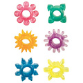 Набор из 6 разноцветных эрекционных колец California Exotic Novelties SENSO PAK SE-1432-00-2