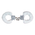 Меховые белые наручники Toy Joy 3006009503