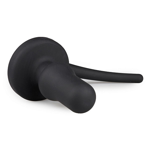 Чёрная анальная пробка с хвостом EDC Wholesale Dog Tail Plug ET324BLK