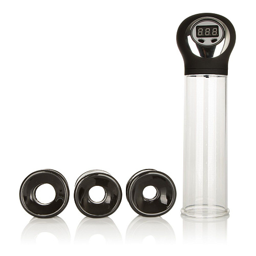 Прозрачная автоматическая перезаряжаемая вакуумная помпа California Exotic Novelties APOLLO RECHARGE POWER PUMP SE-1036-30-3