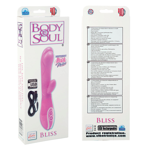 Розовый вибратор California Exotic Novelties Body Soul Bliss Pink SE-0699-10-3 (21 см)