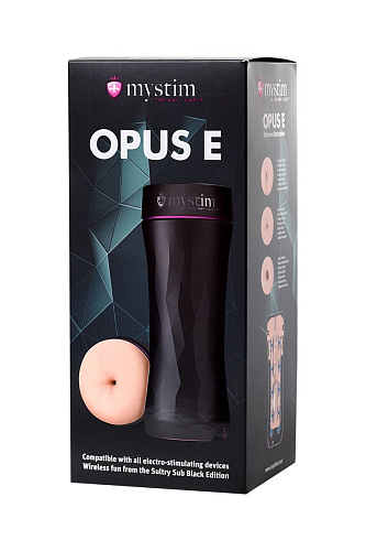 Мастурбатор-анус с возможностью подключения электростимуляции MyStim Opus E Anal 46352