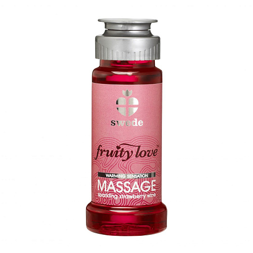Лосьон для массажа с ароматом клубничного вина Swede Fruity Love Massage Sparkling Strawberry Wine  FLM-SSW-050-131
