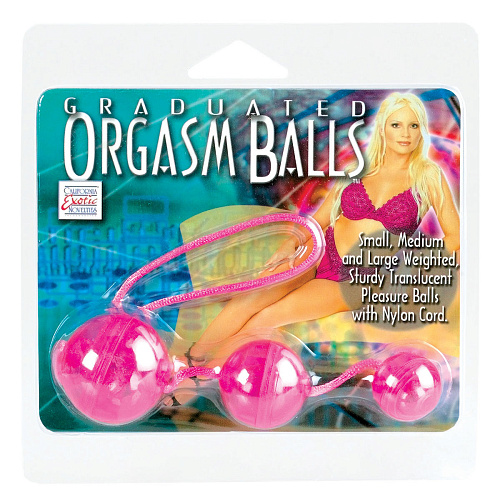 Три розовых вагинальных шарика California Exotic Novelties SE-1313-04-2