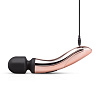 Чёрно-розовый вибромассажёр EDC Wholesale Nouveau Curve Massager RG009 (21 см)