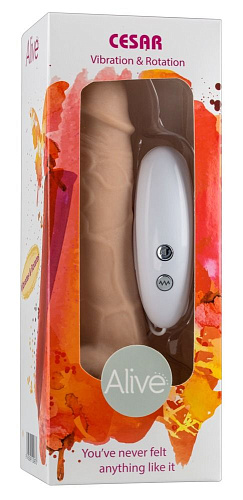 Телесный вибратор-ротатор на присоске Adrien Lastic Cesar Vibrator Rotator 20497 (17,5 см)