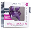 Фиолетовое эрекционное виброкольцо Shots Media BV Rabbit Cockring SHT213PUR