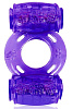 Фиолетовое эрекционное кольцо в двумя вибропулями Bior toys EE-10272