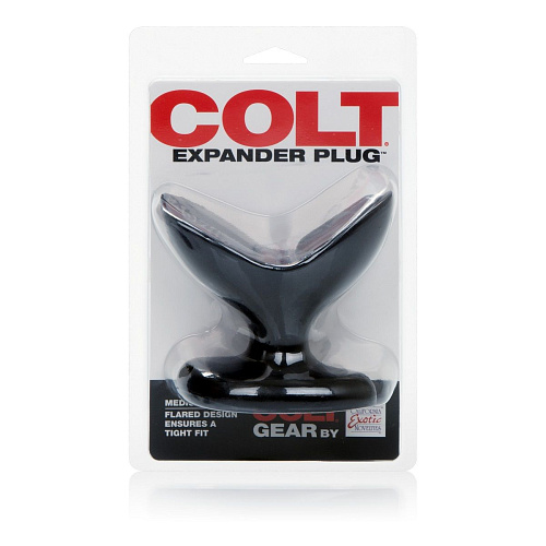 Анальная пробка-расширитель в чёрном цвете California Exotic Novelties COLT Expander Plug Medium SE-6871-10-2 (9 см)