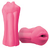 Розовый, светящийся в темноте мастурбатор-ротик NS Novelties BJ NSN-0486-34