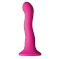 Розовый волнистый фаллоимитатор NS Novelties Shi/Shi Ripple 6 Dildo NSN-0221-14