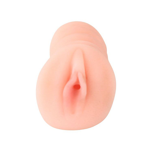 Мастурбатор-вагина телесного цвета с вибрацией и углублениями под пальцы Baile BM-009109-1002