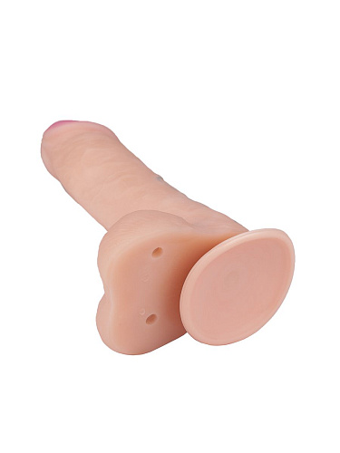 Телесный фаллоимитатор на присоске LOVETOY (А-Полимер) BEST COCK 7 592303