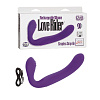 Перезаряжаемый водонепроницаемый фиолетовый страпон California Exotic Novelties Rechargeable Silicone Love Rider Strapless Strap-On SE-1499-65-3