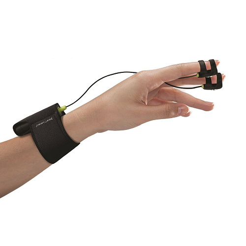 Чёрный электростимулятор с вибрацией JimmyJane HELLO TOUCH FINGER VIBRATOR X BLACK E25685