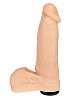 Упругая гелевая насадка-фаллос телесного цвета для трусиков с плугом LOVETOY (А-Полимер) 201600 (16,5 см)