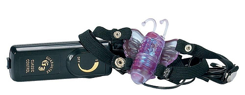 Фиолетовая бабочка для клитора Seven Creations 2K132LV ACHBX GP