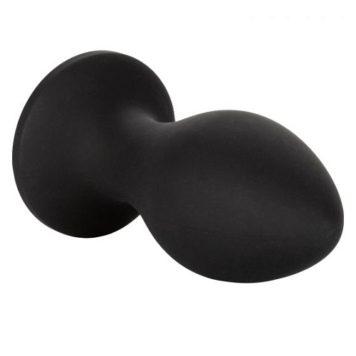 Чёрная анальная пробка с вибрацией и кристаллом California Exotic Novelties Power Gem Vibrating Crystal Probe SE-0385-15-3 (10,75 см)