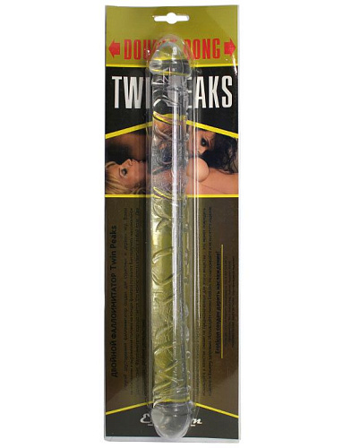Прозрачный двусторонний фаллоимитатор Eroticon Twin Peaks 31034-5 (33,5 см)