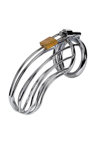 Стальной пояс верности на замочке ToyFa 717203