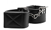 Чёрные двусторонние оковы на ноги Reversible Ankle Cuffs Shots Media BV OU190BLK