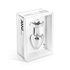 Серебристая пробка с прозрачным кристаллом DIOGOL ANNI round silver plated T3 1020053000 (9 см)