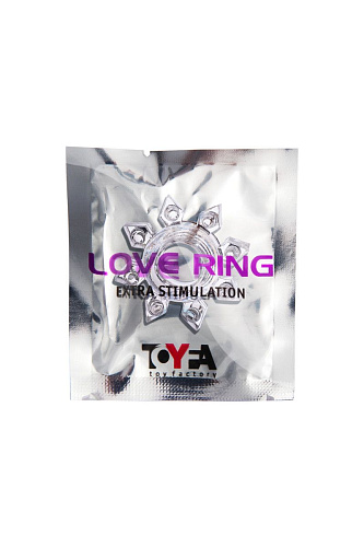 Прозрачное гелевое эрекционное кольцо-звезда ToyFa 818002-1