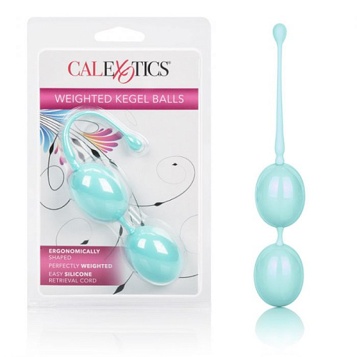 Зелёные вагинальные шарики California Exotic Novelties Weighted Kegel Balls SE-1326-10-2