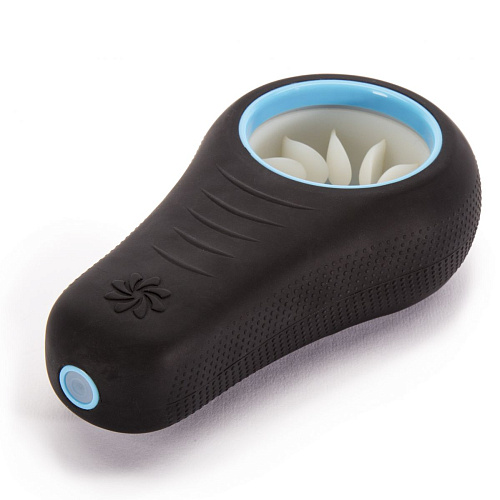 Чёрный стимулятор-имитатор оральных ласк для пениса Sqweel XT E25664