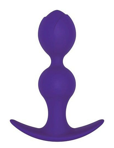 Фиолетовая силиконовая анальная втулка Bior toys ST-40149-5 (11 см)