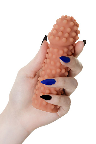 Телесная насадка на фаллос с бугорками KOKOS Extreme Sleeve 010 S-size ES.010-S (14,7 см)