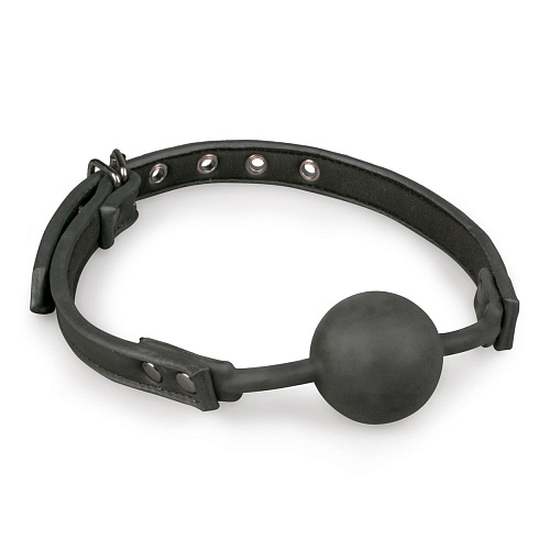 Чёрный кляп-шар EDC Wholesale Easytoys Ball Gag With Silicone Ball ET274BLK