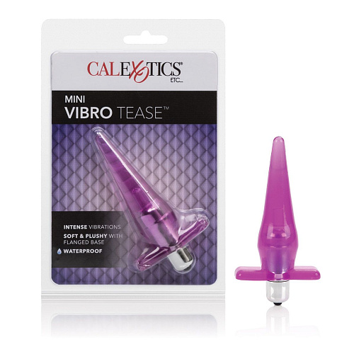 Розовая анальная пробка California Exotic Novelties Mini Vibro Tease SE-0420-20-2 (12,7 см)