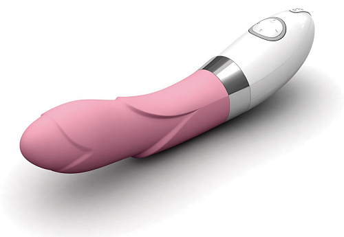 Розовый, украшенный лепестками вибратор Lelo Iris Pink LEL0411 (22 см)