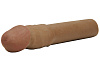 Бежевая насадка-удлинитель Topco Sales CyberSkin 3 inch Transformer Penis Extension Dark 1008337 (19 см)