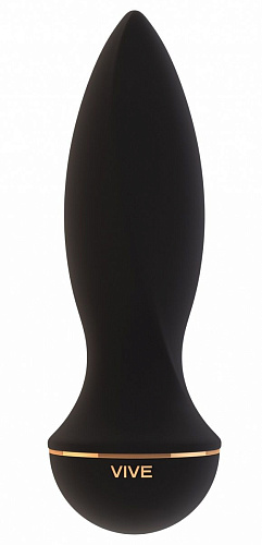 Чёрный вибратор с заострённым кончиком Shots Media BV Zesiro VIVE003BLK (14,5 см)