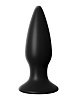 Чёрная малая анальная вибропробка Pipedream Small Rechargeable Anal Plug PD4773-23 (10,9 см)