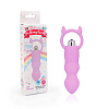 Розовый анальный вибромассажёр с рожками Bior toys WSL-15003 (12 см)