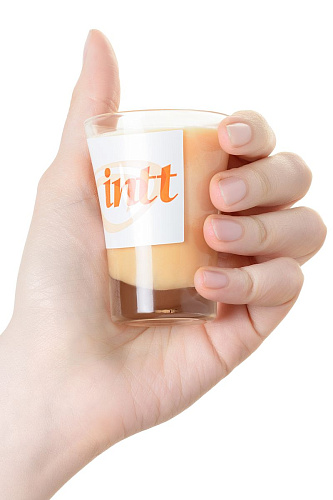 Массажная свеча для поцелуев с ароматом персика INTT Peach VB04