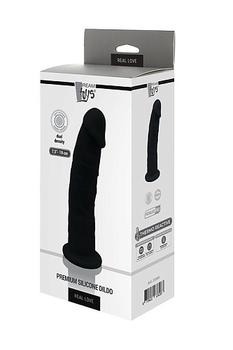 Чёрный реалистичный фаллоимитатор Dream Toys DILDO 7.5INCH BLACK 21564 (19 см)