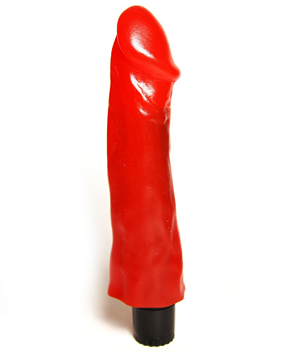 Алый гелевый вибромассажёр Сумерки богов №27 322-27 BX DD (19,5 см)