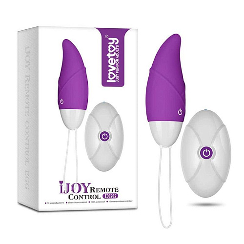 Фиолетовое виброяйцо с пультом ДУ Lovetoy IJOY Remote Control Egg LV1562 purple