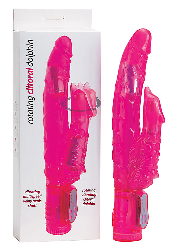 Вибромассажёр с вращающимся стимулятором клитора Gopaldas 12-04CPR BX GP