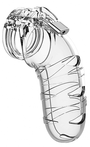 Прозрачный мужской пояс верности Shots Media BV №5 Transparent 5.5 Inch MCG005TRA (14 см)