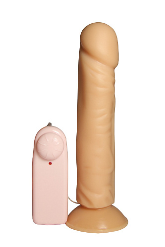 Телесный виброфаллос на присоске Сумерки богов 104-24 CD DD (16,5 см)