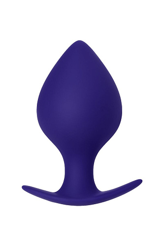 Фиолетовая силиконовая анальная пробка ToyFa Glob 357004 (10 см)