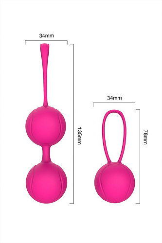Набор розовых вагинальных шариков S-HANDE Lover SHD-015