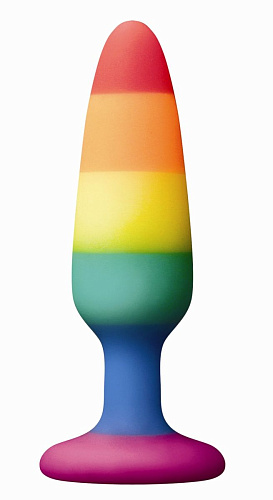 Радужная пробка NS Novelties Colours Pride Edition Pleasure Plug Small NSN-0408-52 (11 см)