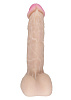 Крупный фаллоимитатор телесного цвета на подошве-присоске LOVETOY (А-Полимер) REAL Next №33 563303 (24 см)